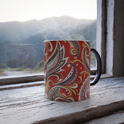 Paisley Color Morphing Mug, 11oz