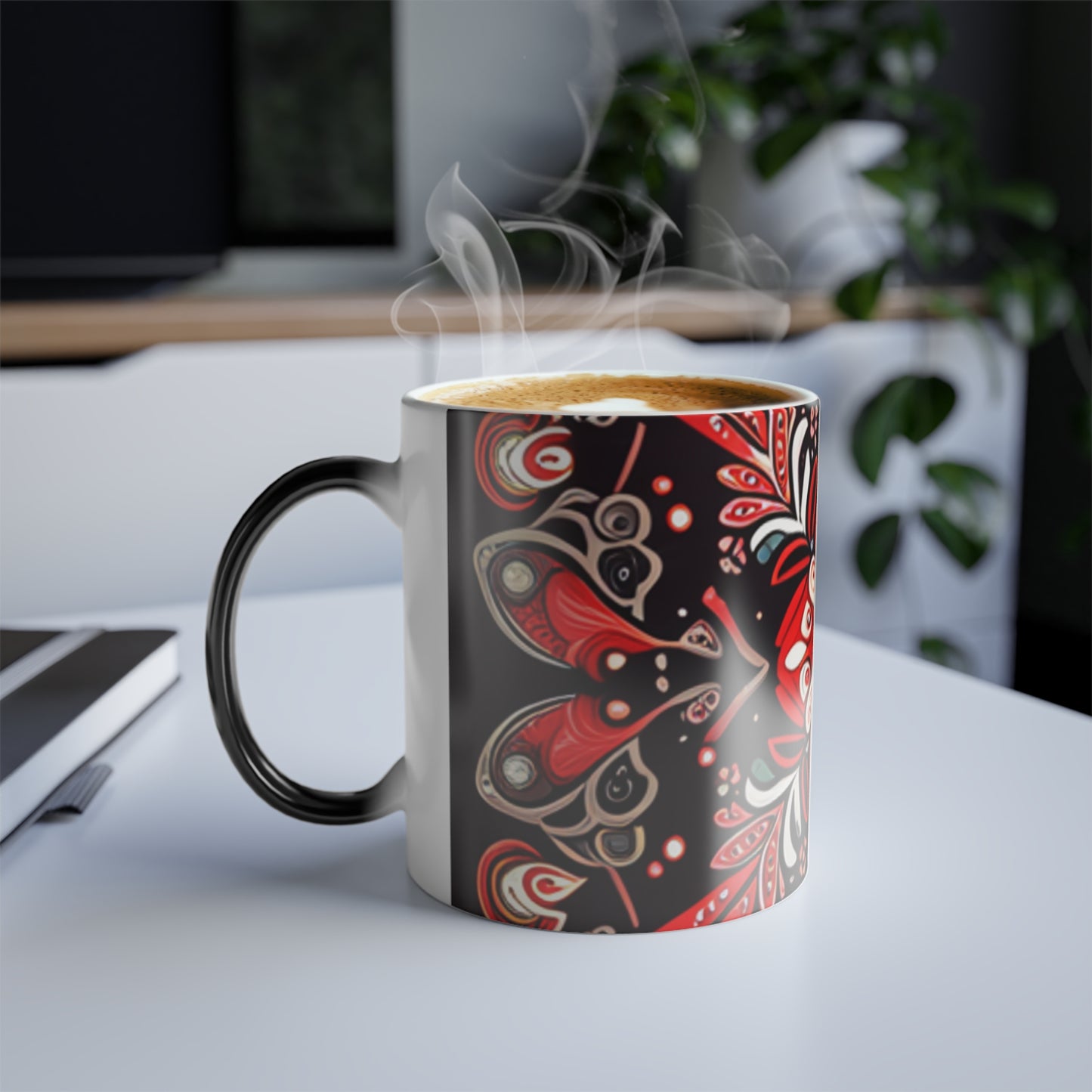 Paisley Pattern Color Morphing Mug, 11oz