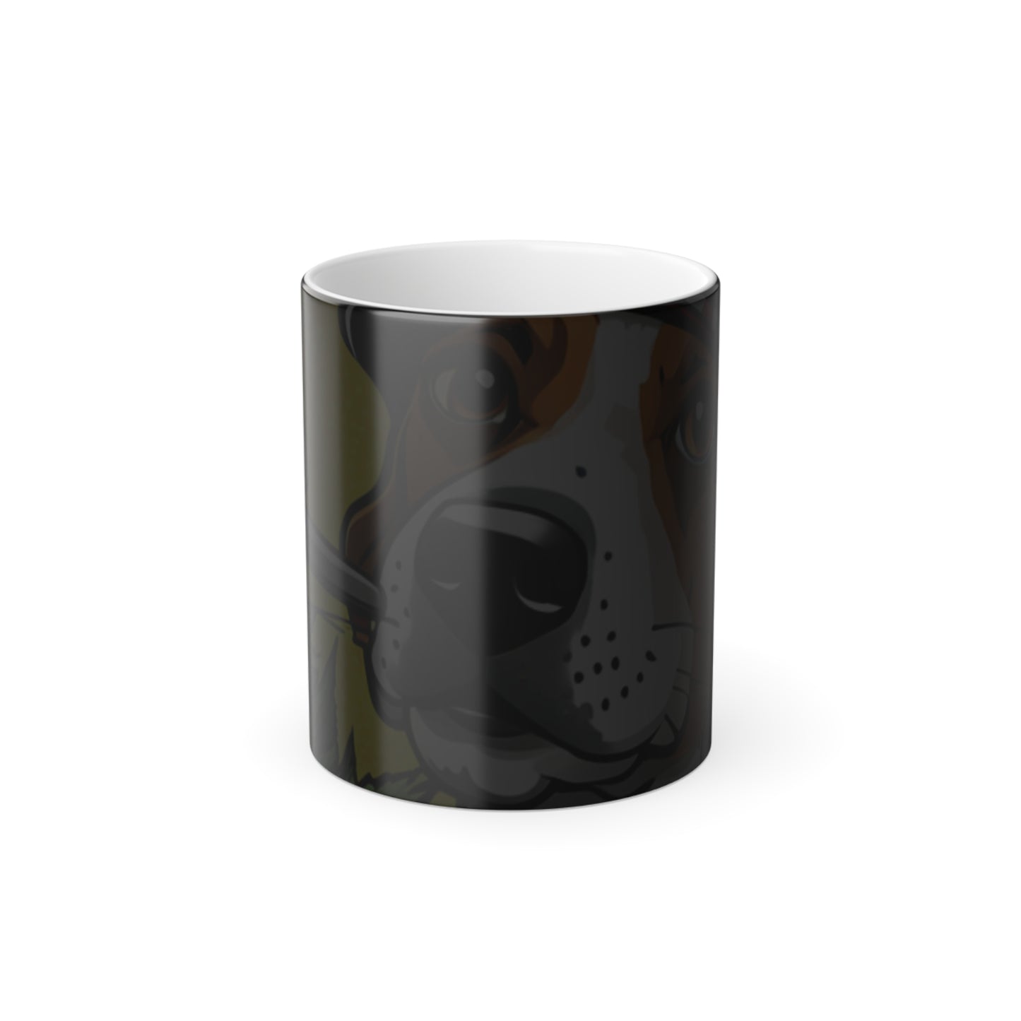 Smoking Pup Color Morphing Mug, 11oz