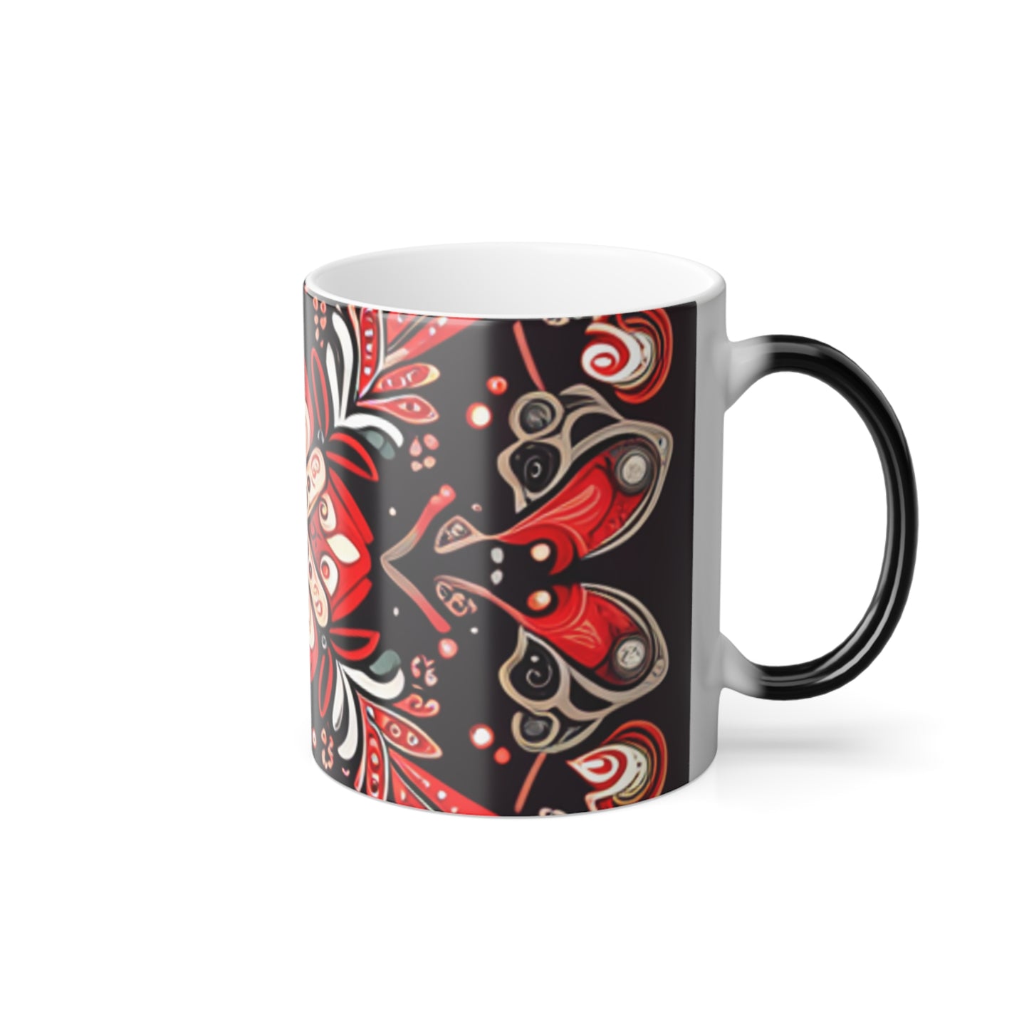 Paisley Pattern Color Morphing Mug, 11oz