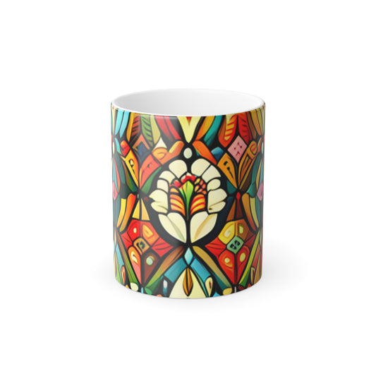 Kaleidoscope Design Color Morphing Mug, 11oz