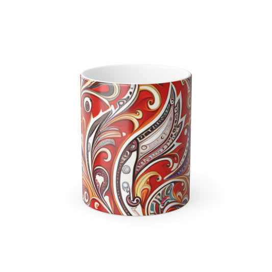 Paisley Color Morphing Mug, 11oz