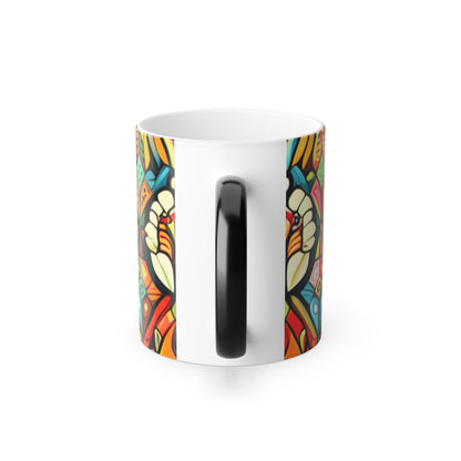 Kaleidoscope Design Color Morphing Mug, 11oz