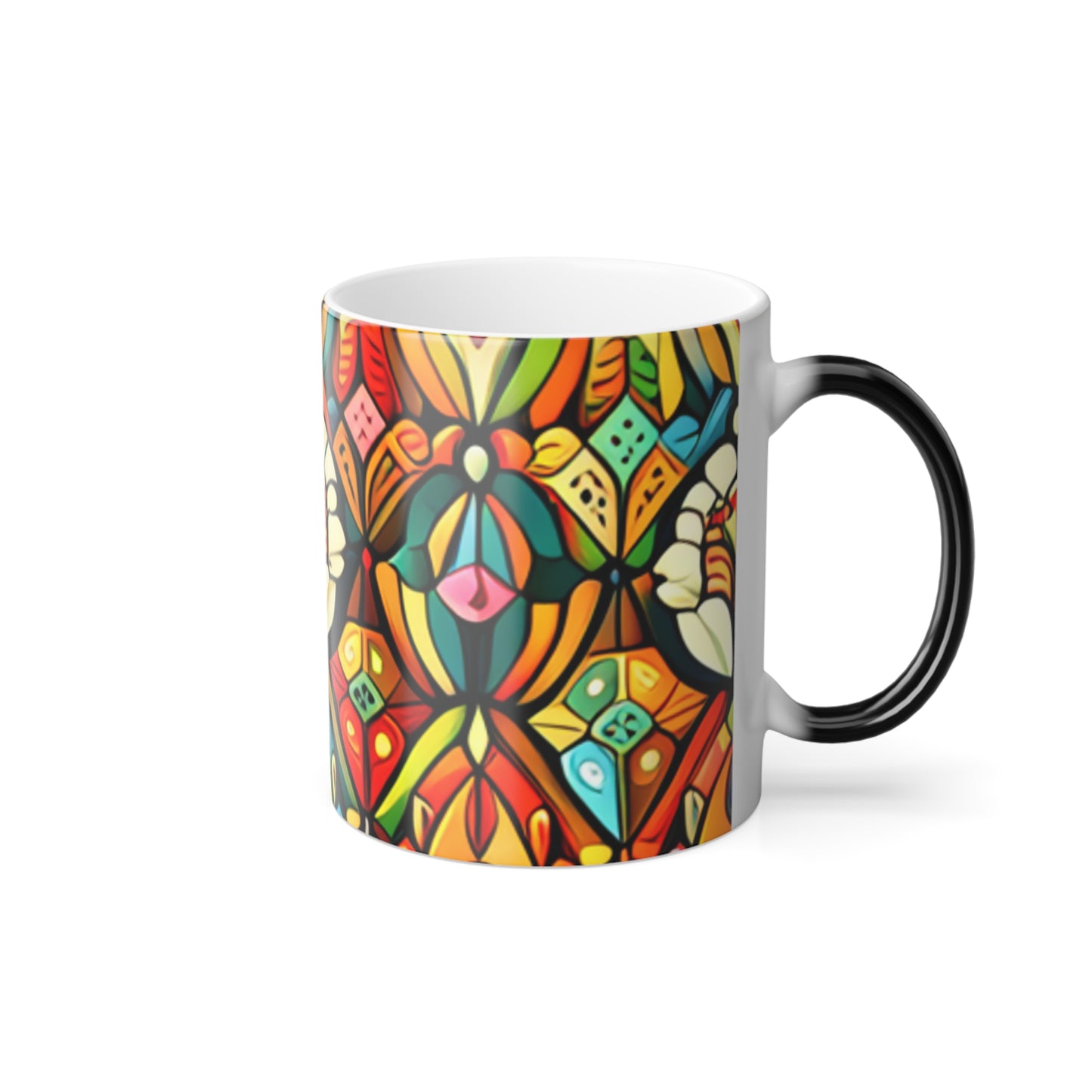 Kaleidoscope Design Color Morphing Mug, 11oz