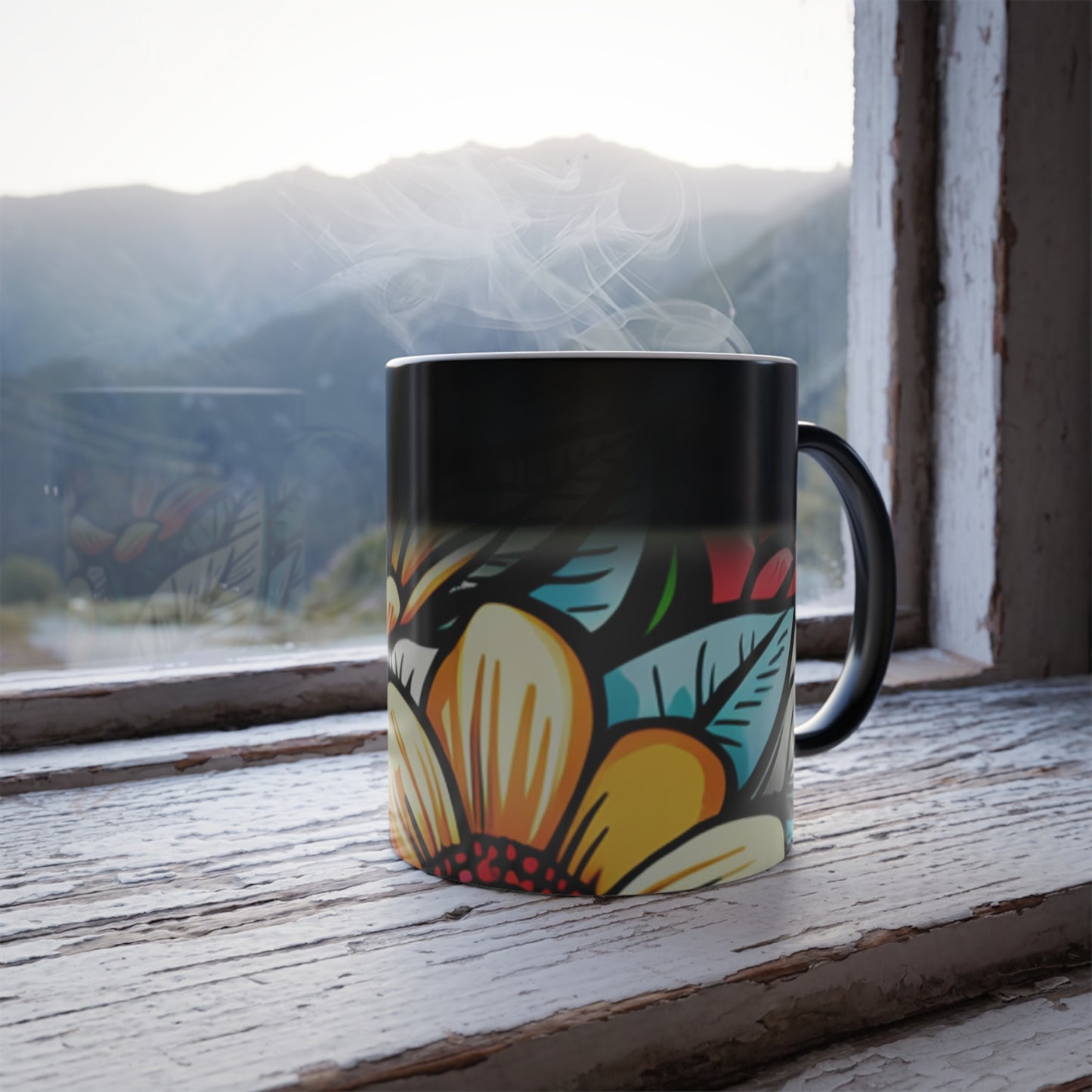 Flowers Color Morphing Mug, 11oz