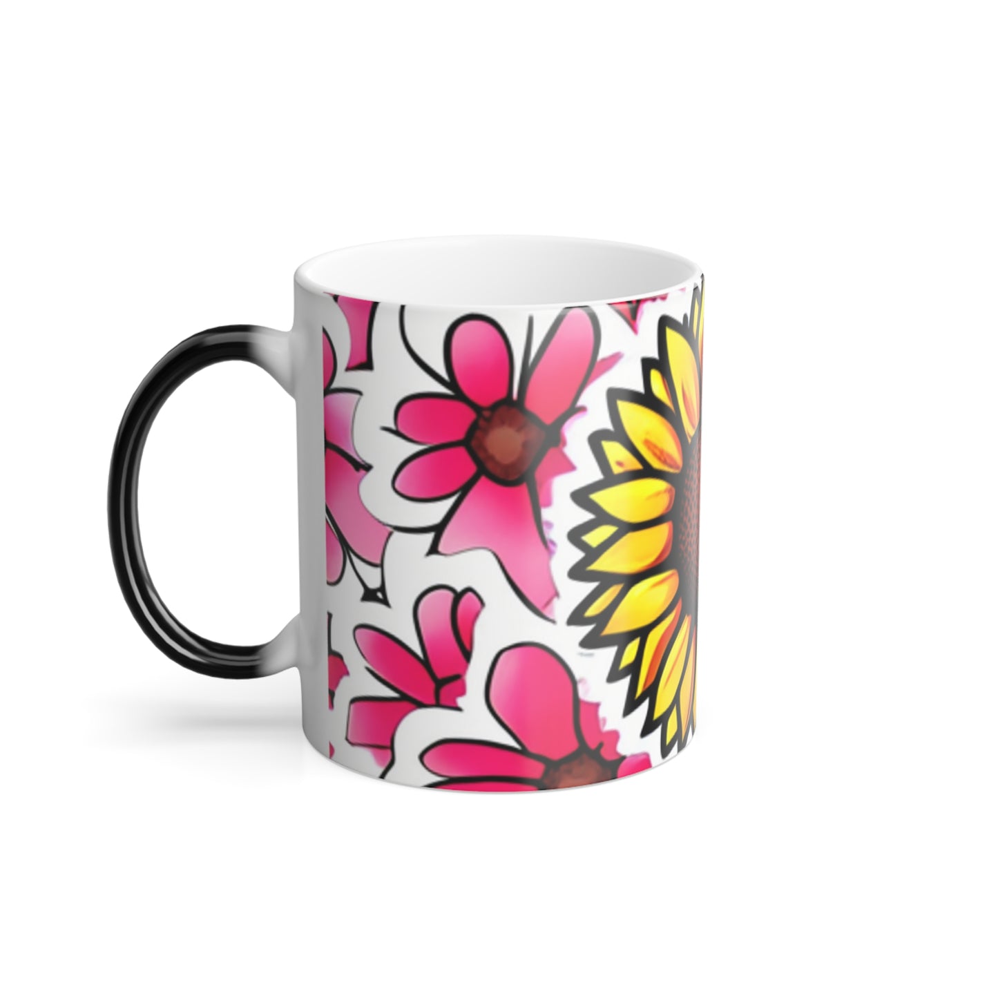 Sunflower & Cherry Blossom Color Morphing Mug, 11oz