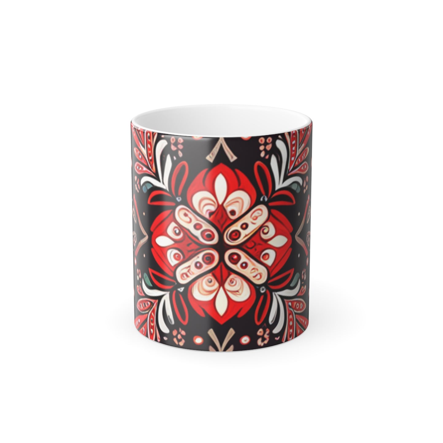 Paisley Pattern Color Morphing Mug, 11oz