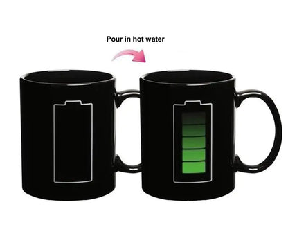 Color Morphing Battery Level Mug