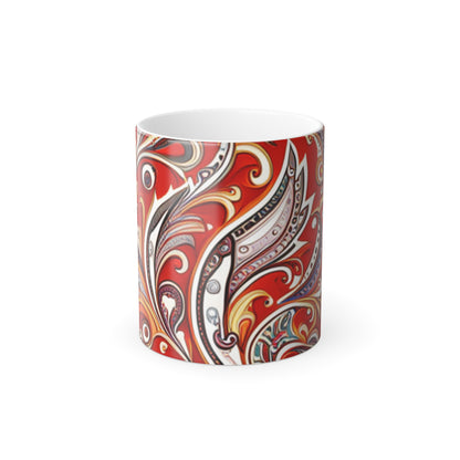 Paisley Color Morphing Mug, 11oz