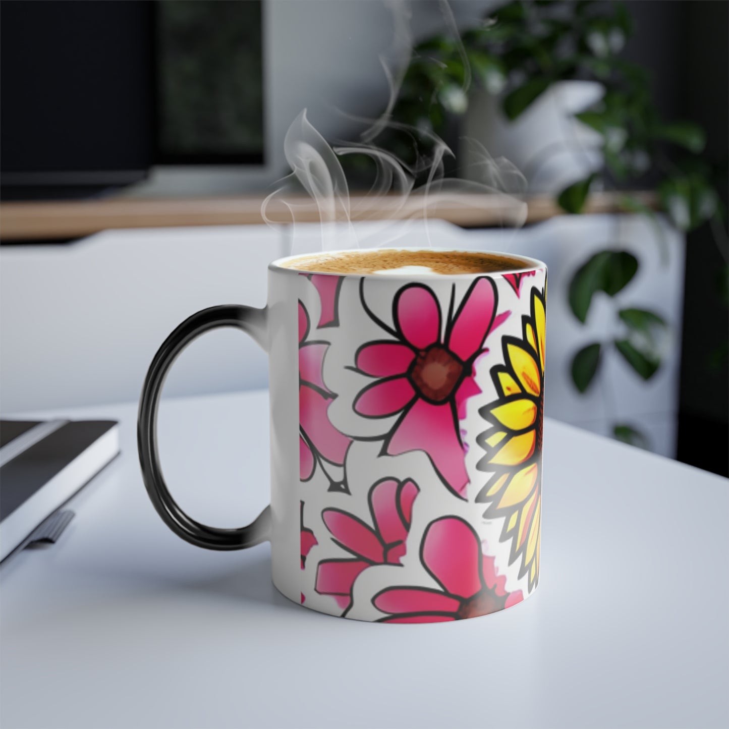 Sunflower & Cherry Blossom Color Morphing Mug, 11oz