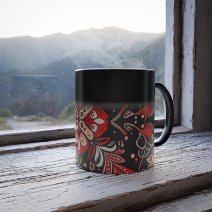 Paisley Pattern Color Morphing Mug, 11oz