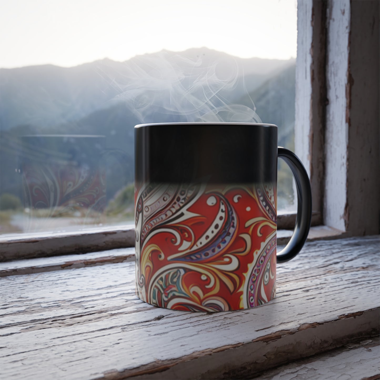 Paisley Color Morphing Mug, 11oz