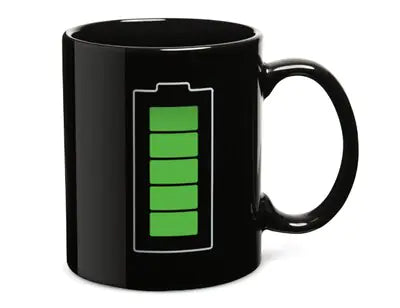 Color Morphing Battery Level Mug