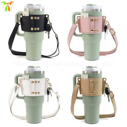 Leather Coffee Cup Carrier