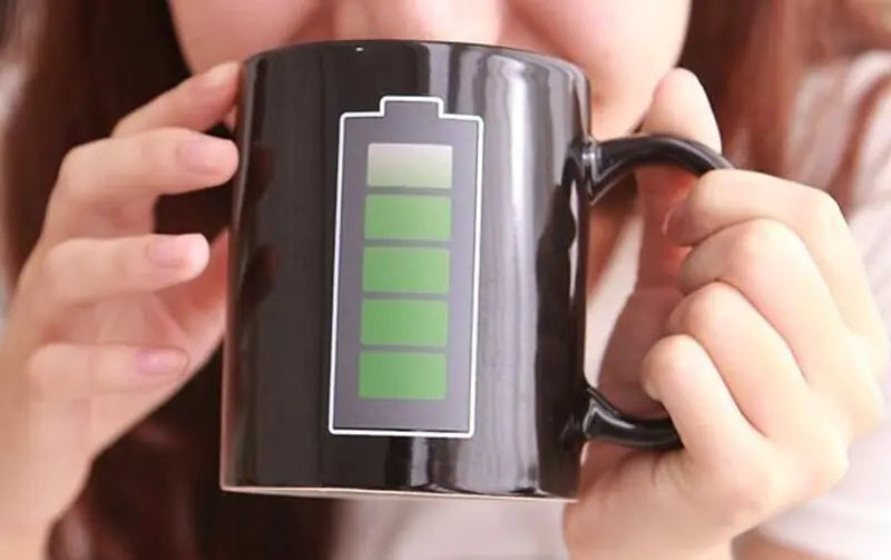 Color Morphing Battery Level Mug